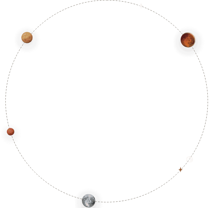 Earth and planets orbiting the sun, astrophysics space illustration, cosmic planets and stars, celestial bodies in space, relevance.