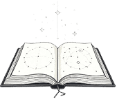 Star chart and open book depicting astrology and astronomy concepts.