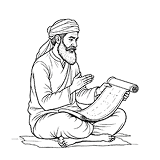 Elegant woman wearing a hijab, reading a book, in a calm indoor setting.